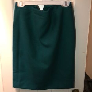 J crew jade wool skirt EUC Sz 4